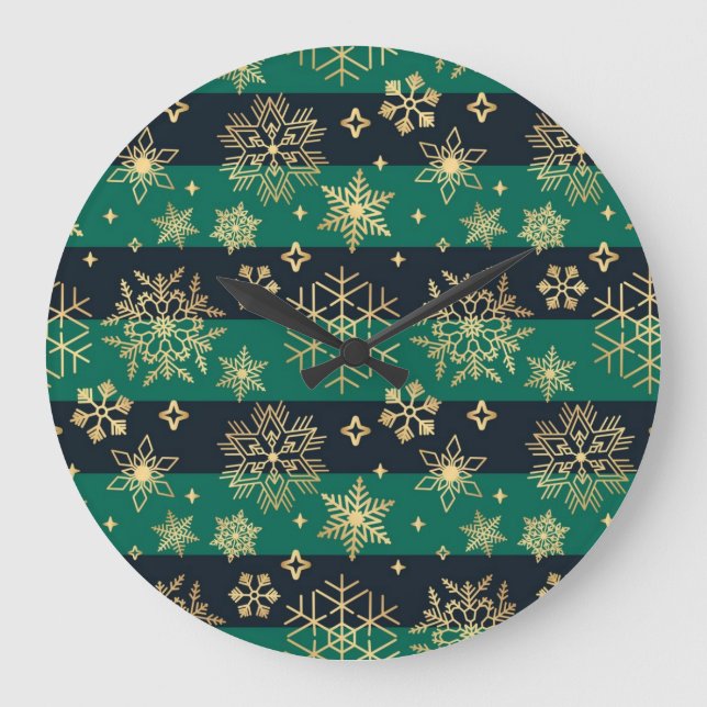 Snowflake pattern	 large clock (Front)