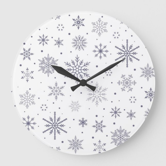 Snowflake pattern	 large clock (Front)