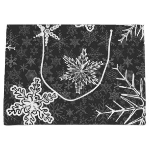 Snowflake pattern	 large gift bag