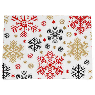 Snowflake pattern	 large gift bag