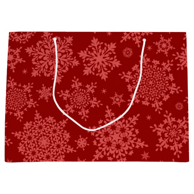 Snowflake pattern	 large gift bag (Front)