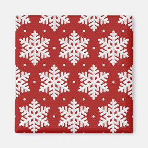 Snowflake pattern magnet