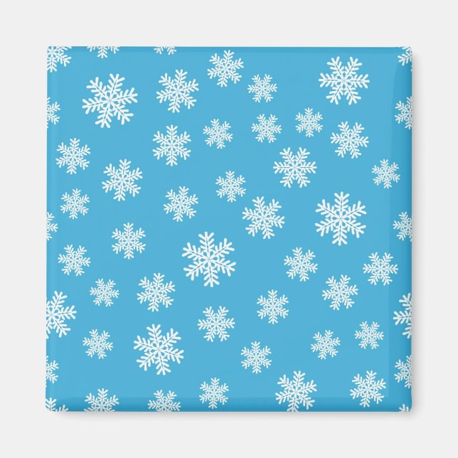 Snowflake pattern magnet (Front)
