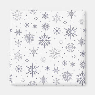 Snowflake pattern magnet