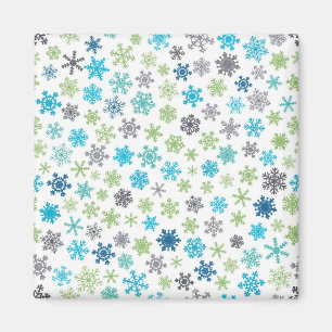 Snowflake pattern magnet
