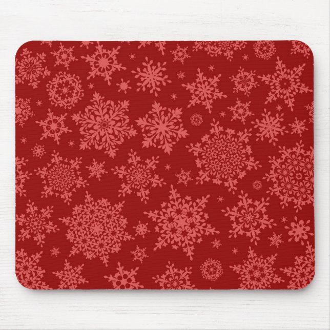 Snowflake pattern	 mouse pad (Front)