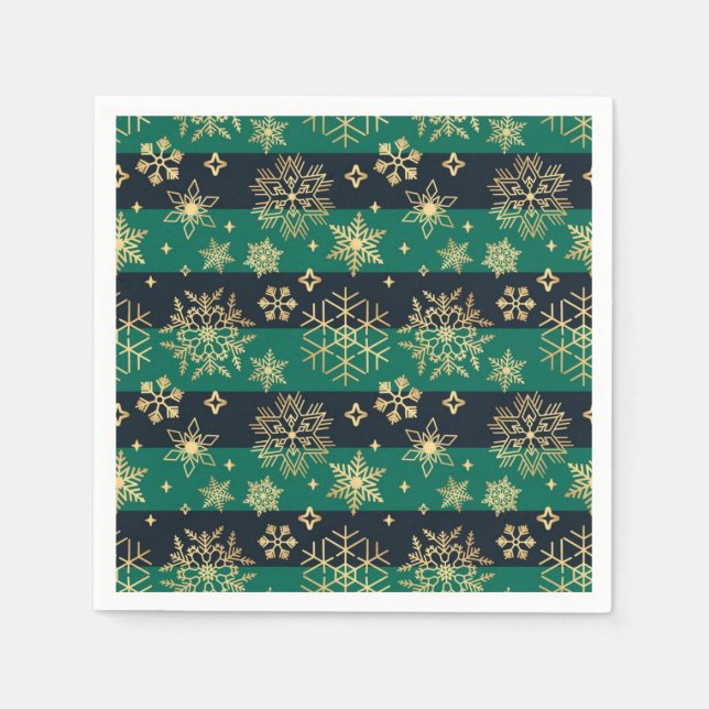 Snowflake pattern napkin (Front)