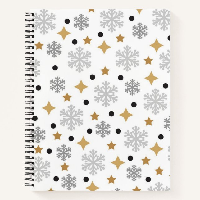 Snowflake pattern	 notebook (Front)