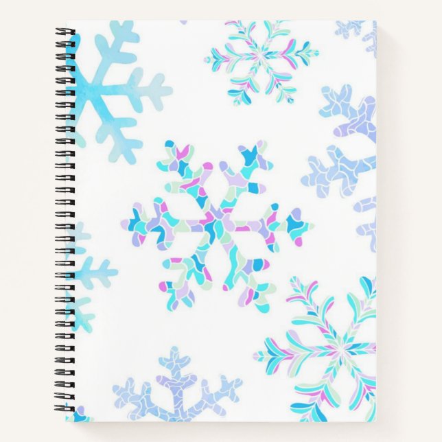 Snowflake pattern	 notebook (Front)