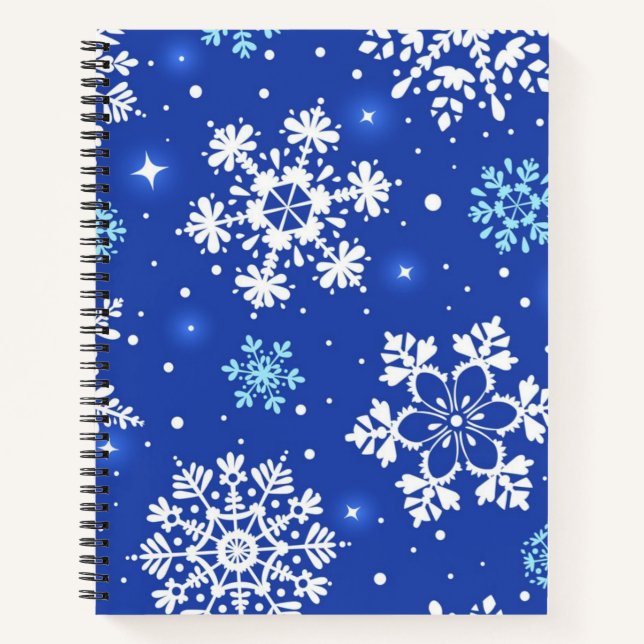 Snowflake pattern	 notebook (Front)