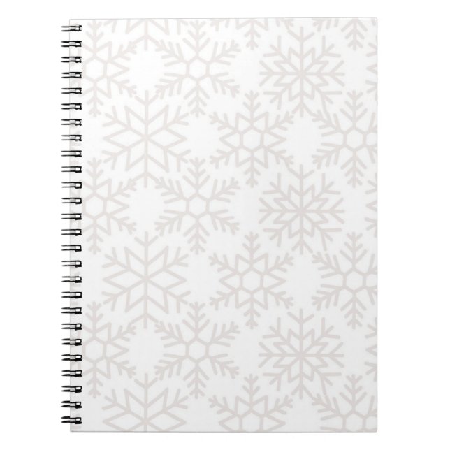 Snowflake pattern	 notebook (Front)