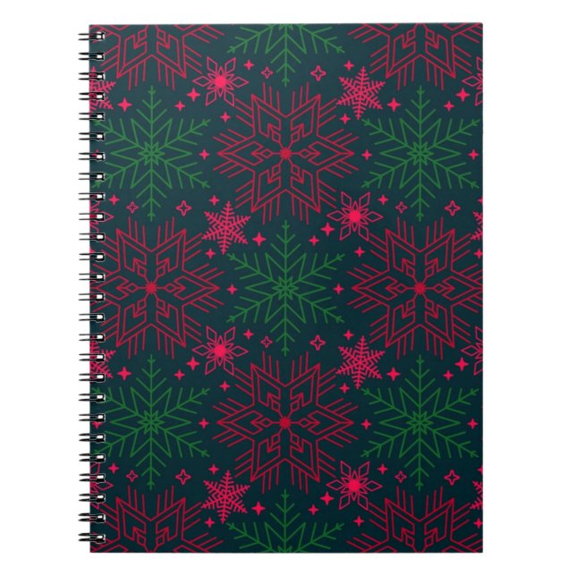 Snowflake pattern	 notebook (Front)