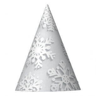 Snowflake pattern party hat