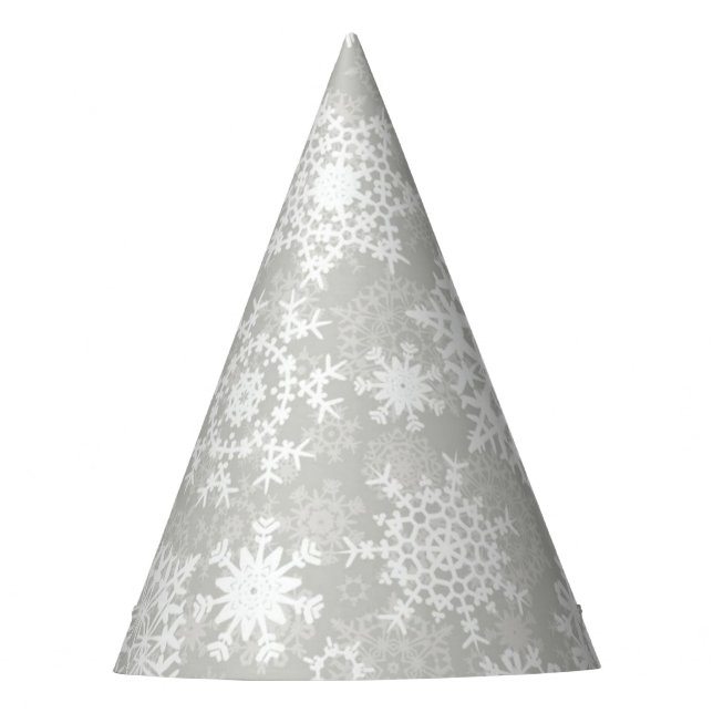 Snowflake pattern	 party hat (Front)