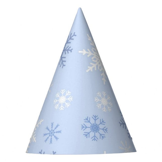 Snowflake pattern party hat (Front)