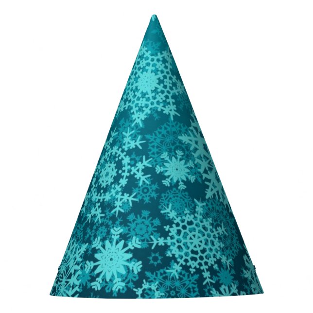 Snowflake pattern	 party hat (Front)