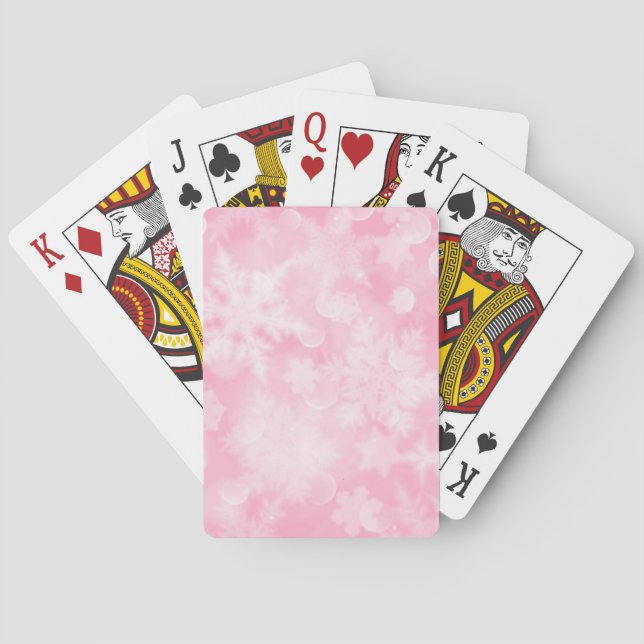 Snowflake pattern playing cards (Back)