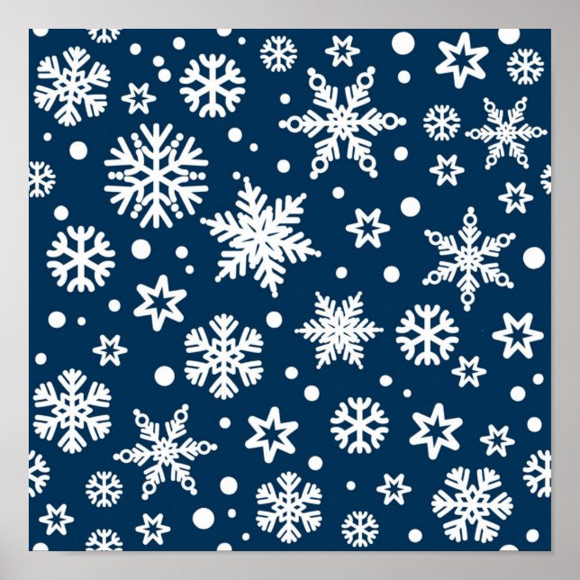 Snowflake pattern	 poster (Front)