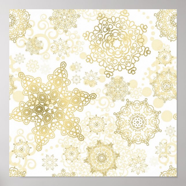 Snowflake pattern	 poster (Front)