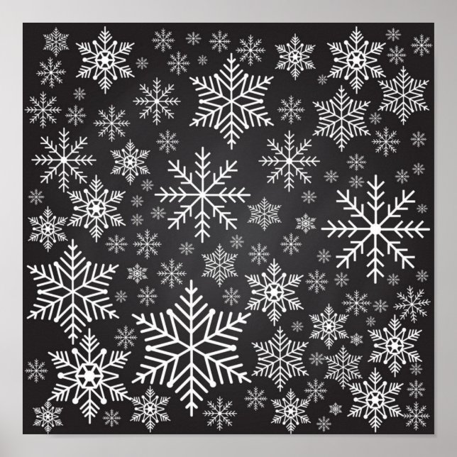 Snowflake pattern	 poster (Front)