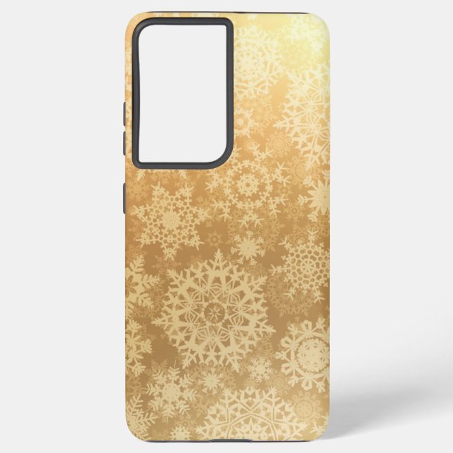 Snowflake pattern samsung galaxy s21 ultra case (Back)
