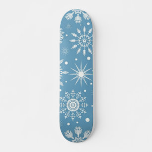 Snowflake pattern skateboard