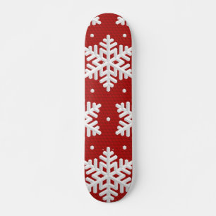 Snowflake pattern skateboard