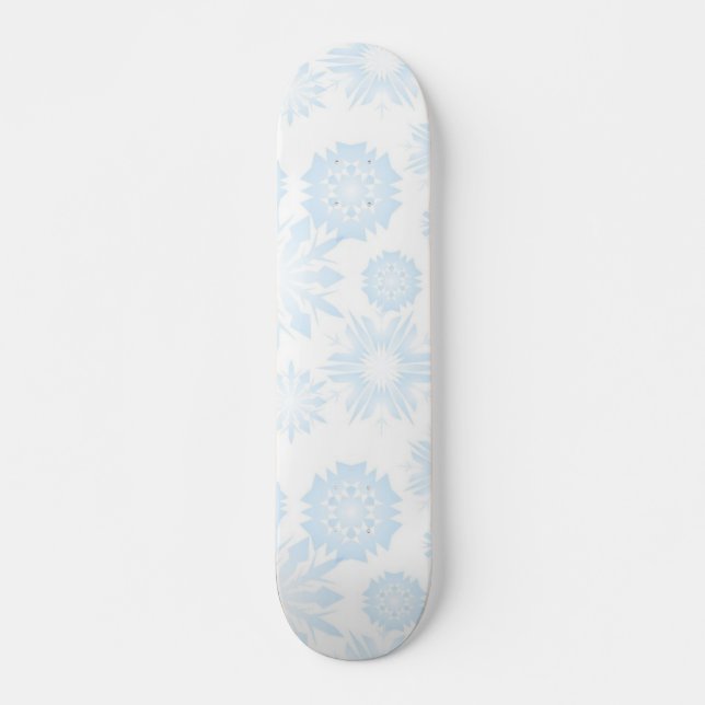 Snowflake pattern skateboard (Front)