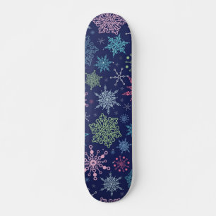 Snowflake pattern	 skateboard