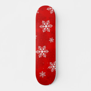 Snowflake pattern skateboard