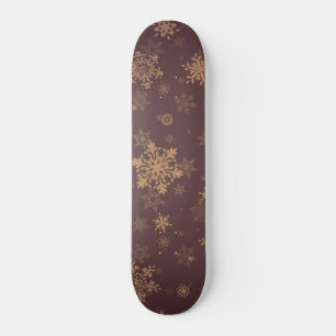 Snowflake pattern skateboard