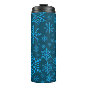 Snowflake pattern thermal tumbler
