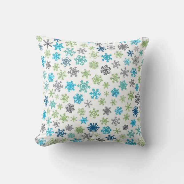 Snowflake pattern	 throw pillow (Front)