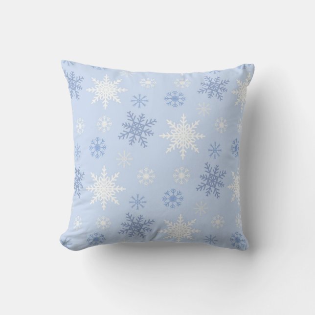 Snowflake pattern	 throw pillow (Front)