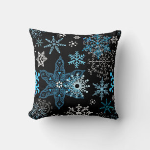Snowflake pattern	 throw pillow