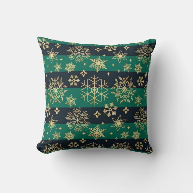 Snowflake pattern	 throw pillow (Front)