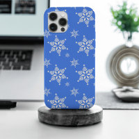 Snowflake Pattern, White Snowflakes, Snow, Blue