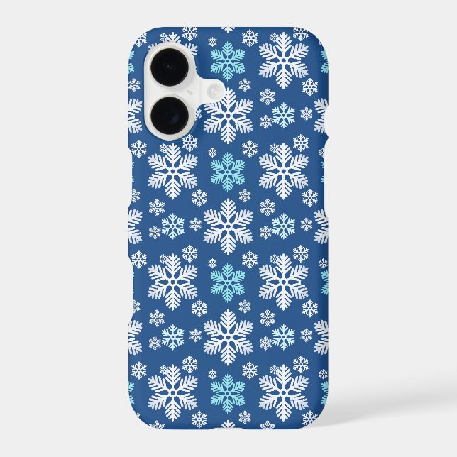 Snowflake Patterned Blue (Back)