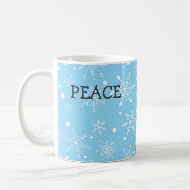Snowflake Peace Mug (Gauche)