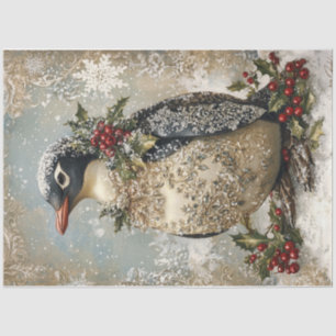 Snowflake Penguin Tissue Paper