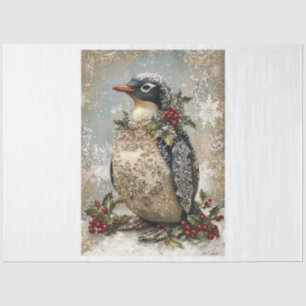 Snowflake Penguin Tissue Paper