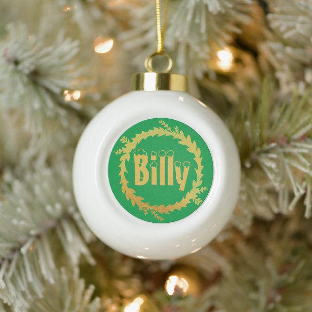 Snowflake Personalized With Your Name Ornament (Tree)