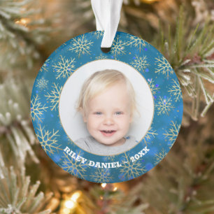 Snowflake Photo Acrylic Ornament