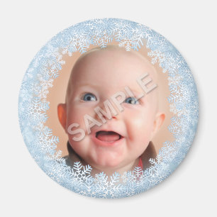 Snowflake Photo Frame Magnet