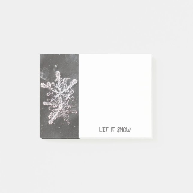 Snowflake Photo Post-It Notes (Front)