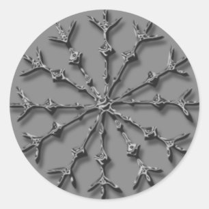 Snowflake Picture Holiday Card Envelope Seals