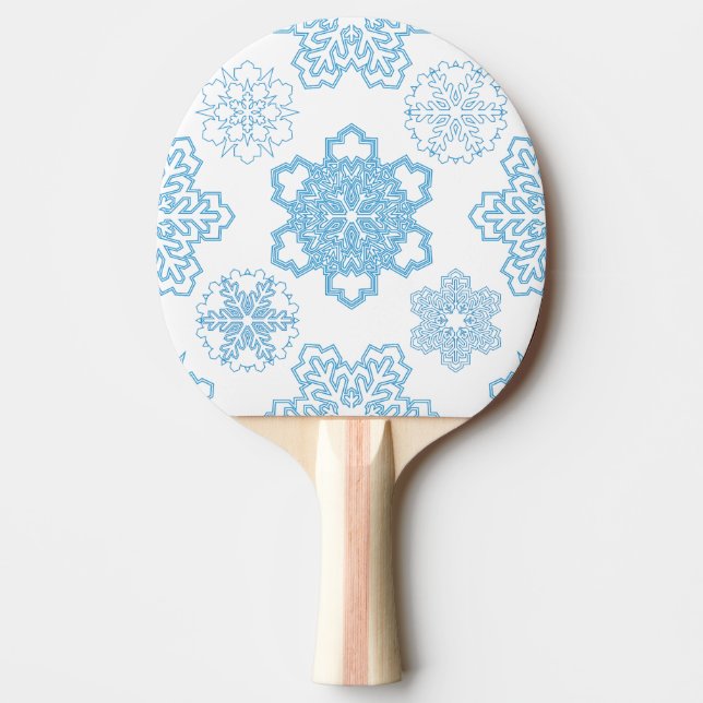 Snowflake Ping Pong Paddle (Front)