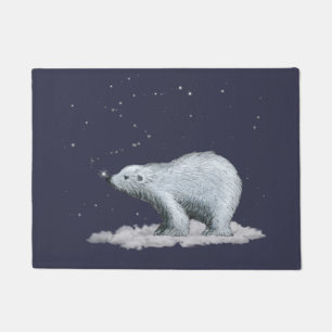 Snowflake Polar Bear Door Mat