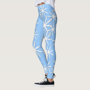 Snowflake  Print Leggings