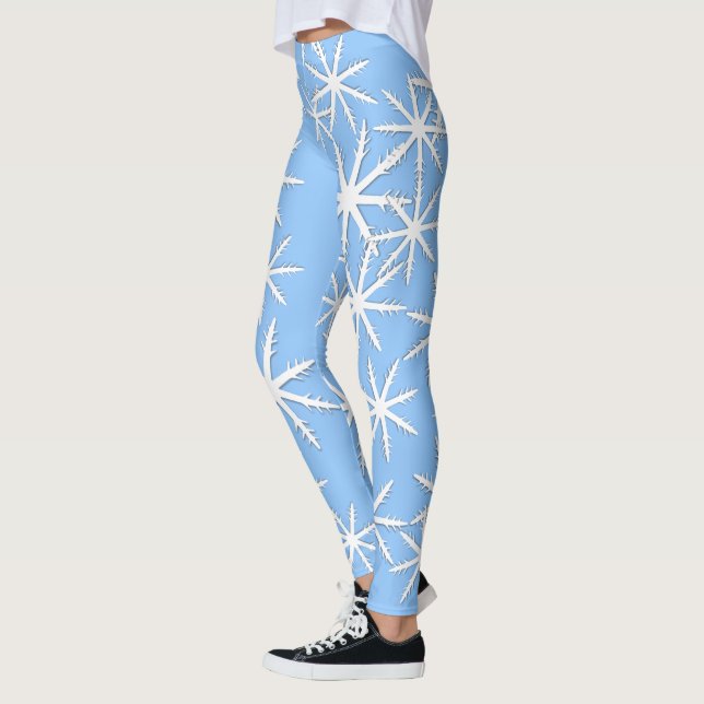 Snowflake  Print Leggings (Left)